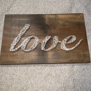 Love wood wall decor